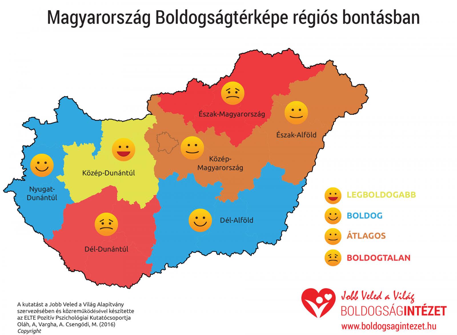 Magyarország boldogságtérképe
